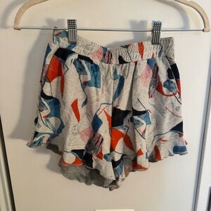 VITAMIN A geometric design mini shorts